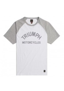 CREW NK RAGLAN TEE-WHT/GM